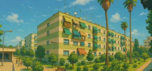 Parque Figueroa estilo ghibli