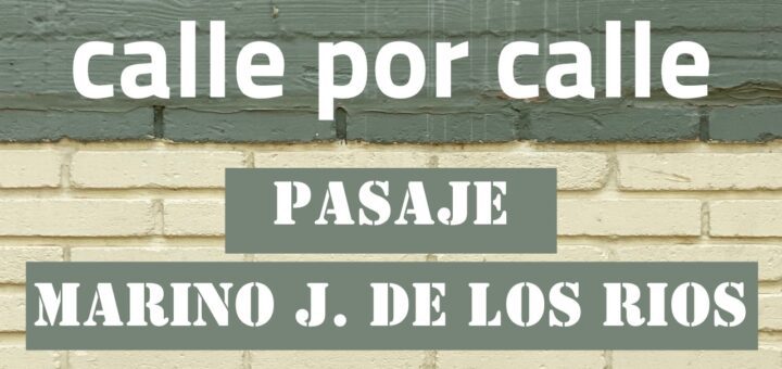 portada pasaje Marino j. de los Rios